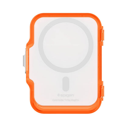 Portfel MagSafe, Spigen, TinTap MagFit+, Satynowy Pomarańczowy AFA11381