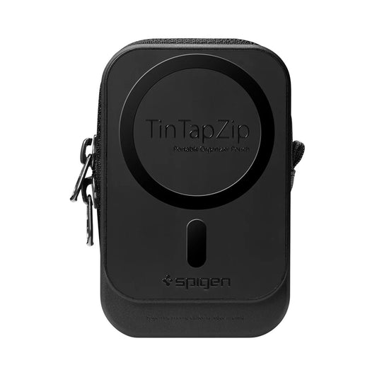 Portfel MagSafe, Spigen, TinTap ZIP MagFit 2, Czarny AFA11564