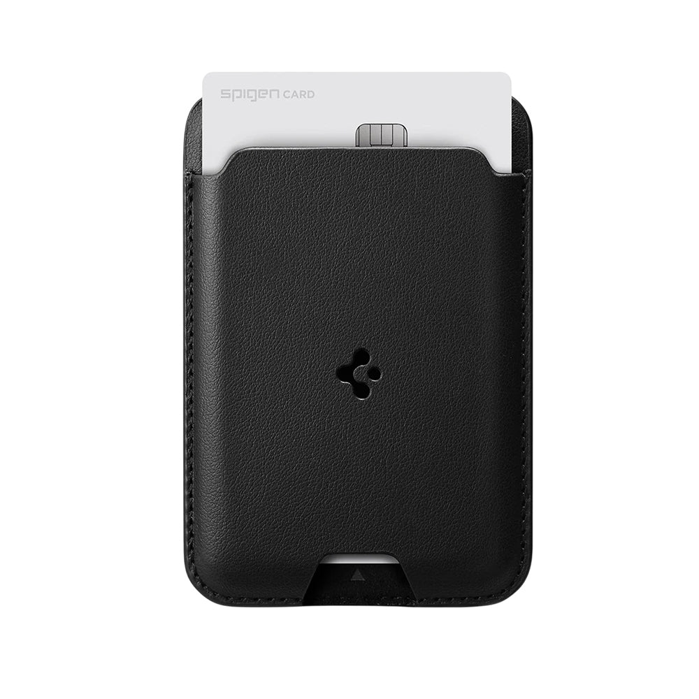 Portfel MagSafe, Spigen, Valentinus MagFit 2 Karty, Czarny AMP02284