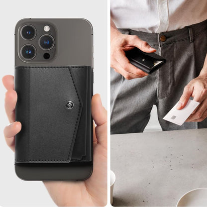 Portfel Magsafe, Spigen, Valentinus Pro, Czarny