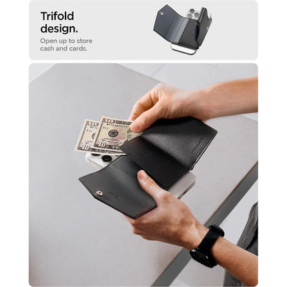 Portfel Magsafe, Spigen, Valentinus Pro, Czarny