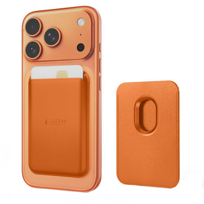 Portfel MagSafe, Tech-Protect, Magwallet, Pomarańczowy