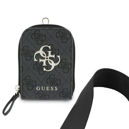 Portfel i Smycz na Telefon Guess 4G Metal Logo, Czarny