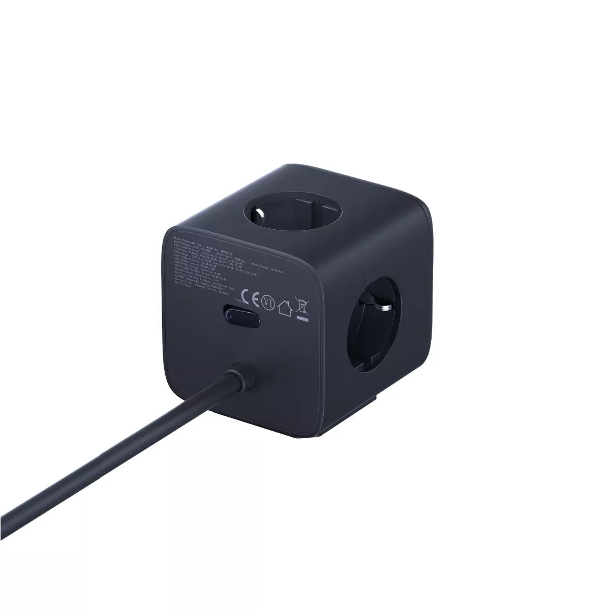 Przedłużacz Baseus EnerFill FA11, 67W, 3.35A, 1 x USB-A - 2 x USB-C - 3 x Schuko, Czarny E00082100123-00