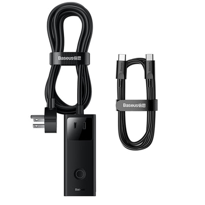 Przedłużacz Baseus PowerCombo US, 3 x Gniazdo, Czarny PSLA020101