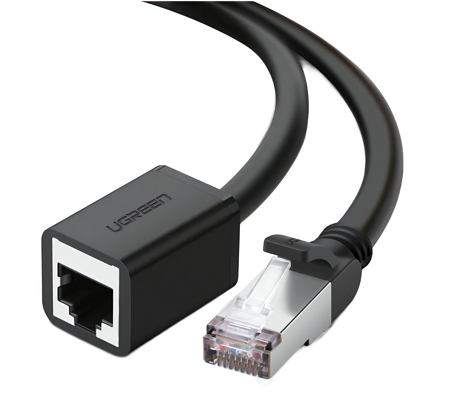 Przedłużacz kabla sieciowego UGREEN NW112, RJ45 - RJ45, 2m, czarny