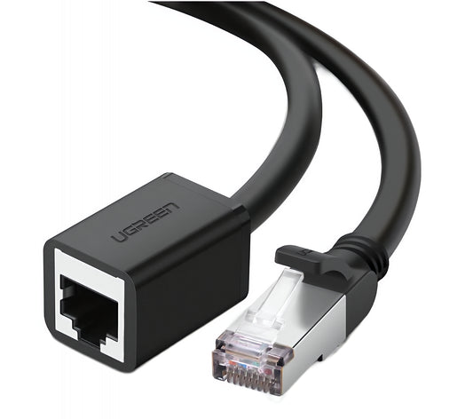 Przedłużacz kabla sieciowego UGREEN NW112, RJ45 - RJ45, 2m, czarny