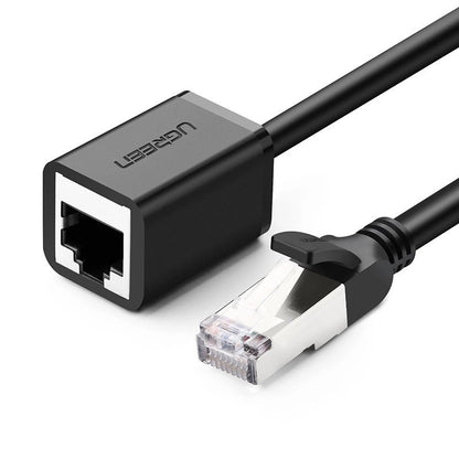 Przedłużacz kabla sieciowego UGREEN NW112, RJ45 - RJ45, 0,5 m, czarny