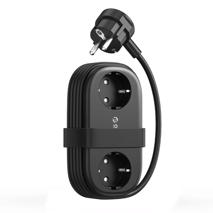 Orico AP3 Extension Cord, 2 x Schuko - 2 x USB-A - 2 x USB-C, Black