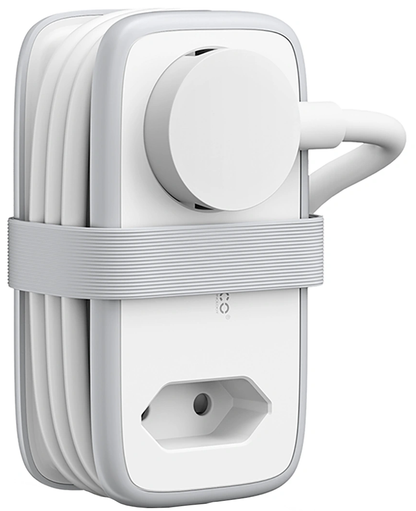 Przedłużacz Orico APP, 2 x Schuko - 2 x USB-A - 1 x USB-C, Biało-szary