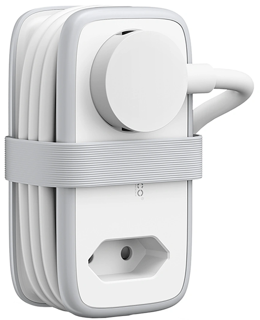 Przedłużacz Orico APP, 2 x Schuko - 2 x USB-A - 1 x USB-C, Biało-szary