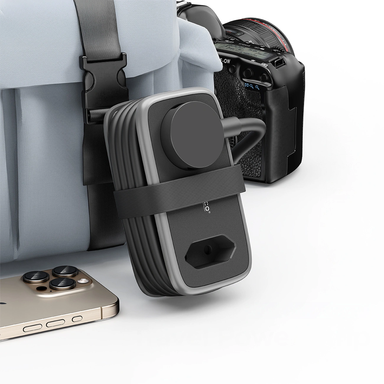Przedłużacz Orico APP, 2 x Schuko - 2 x USB-A - 1 x USB-C, Czarny Szary