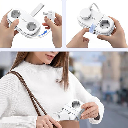 Przedłużacz Orico APP, 2 x Schuko - 2 x USB-A - 1 x USB-C, Biały