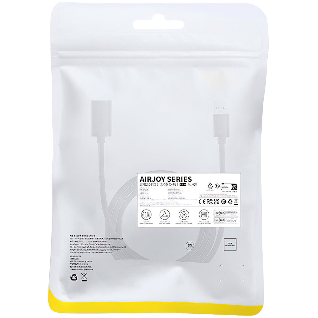 Przedłużacz USB 3.0 Baseus AirJoy Series, 1.5m, Czarny B00631103111-02