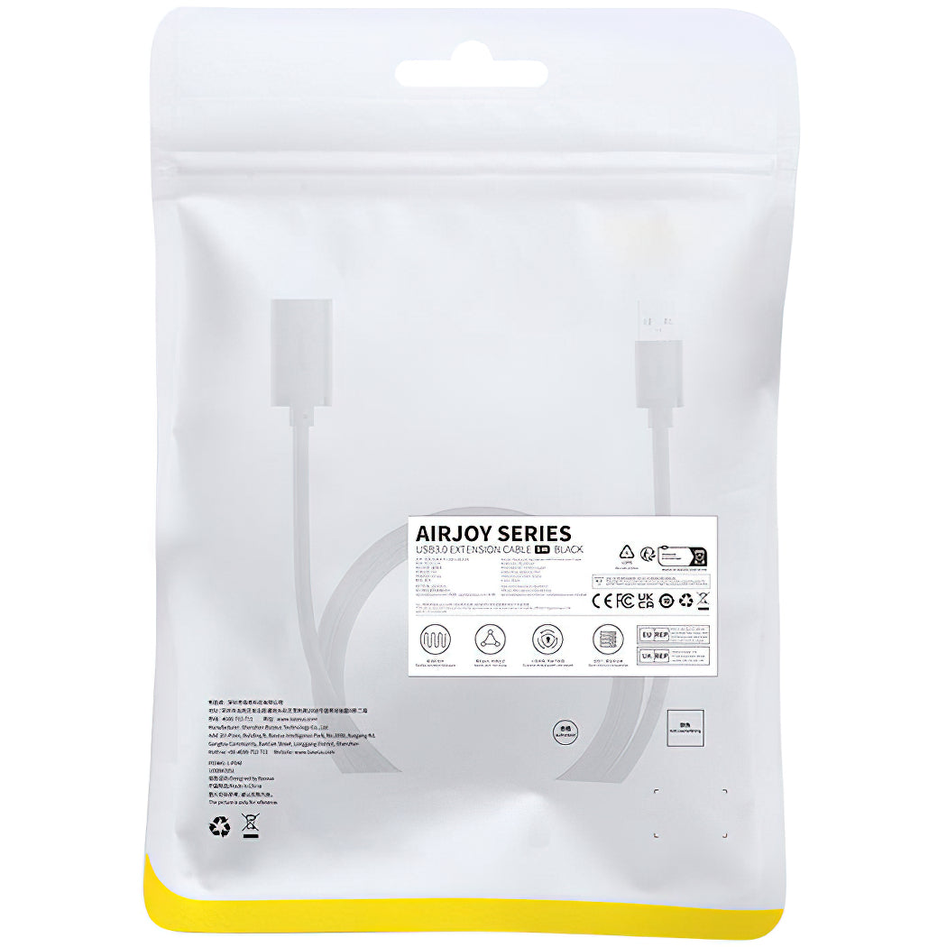 Przedłużacz USB 3.0 Baseus AirJoy Series, 1m, Czarny B00631103111-00