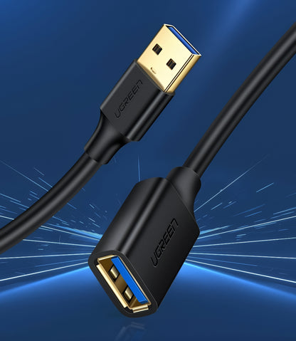 Przedłużacz USB 3.0 UGREEN US129, 2m, Czarny