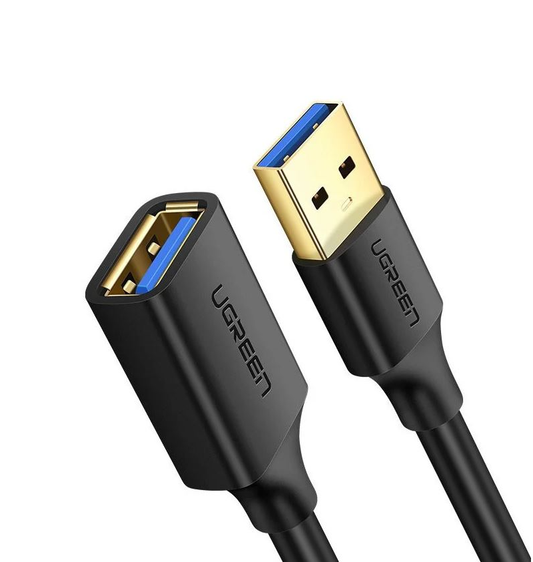 Przedłużacz USB 3.0 UGREEN US129, 5m, Czarny