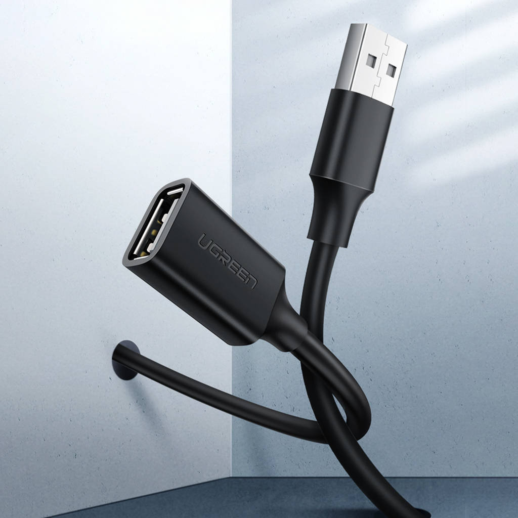 Przedłużacz USB UGREEN US103, 3m, Czarny