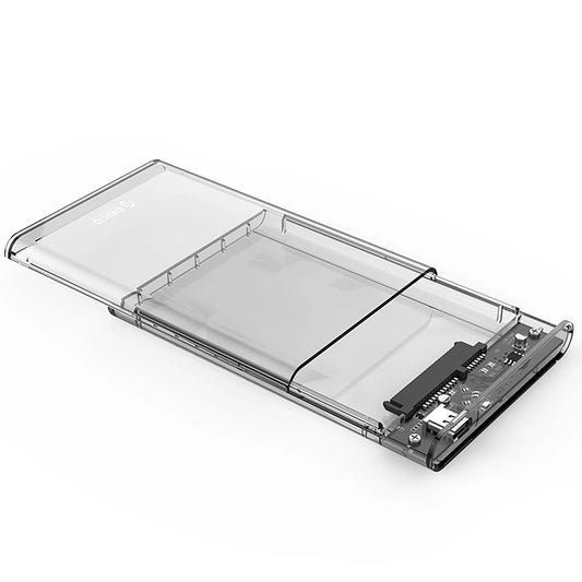 Obudowa Orico 2139C3 na HDD / SSD SATA 2,5 cala, USB-C, przezroczysta