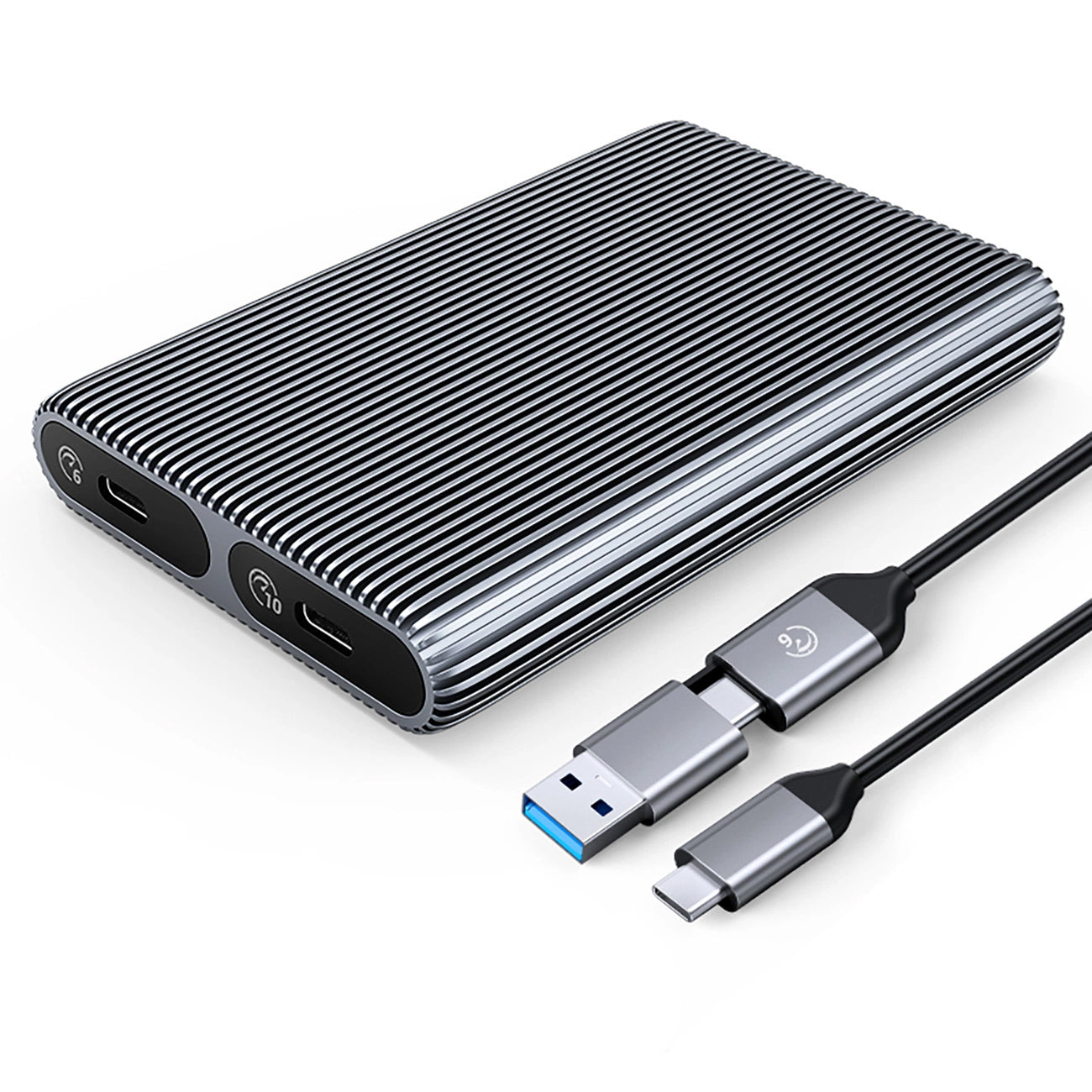 Rack Orico AM2C3-2SN Dual Disk dla SSD M.2 NVMe, Szary