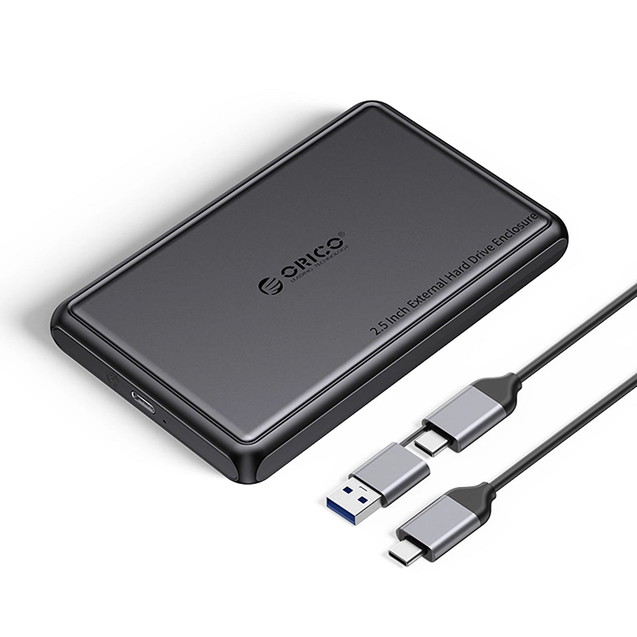 Obudowa Orico DDL25-C3 na HDD / SSD SATA 2,5 cala, USB-C, czarna