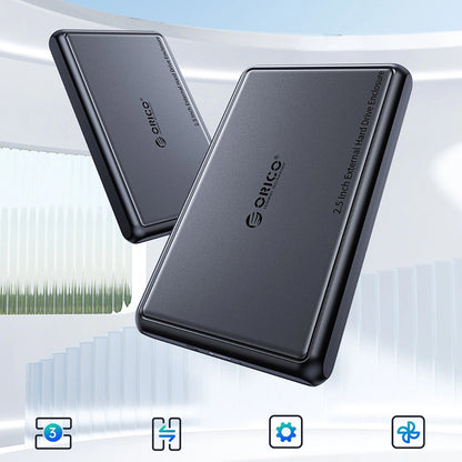 Obudowa Orico DDL25-C3 na HDD / SSD SATA 2,5 cala, USB-C, czarna