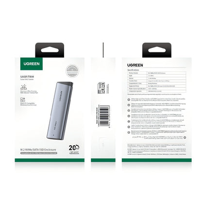 Rack UGREEN CM767 (55150) dla SSD M.2 NVMe, Szary