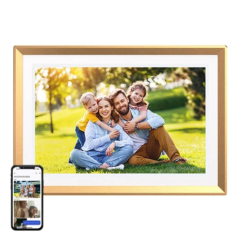 Arzopa D10 Digital Photo Frame, Gold, Resealed