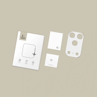 Ramka ochronna do tylnej kamery Tech-Protect Camalloy Fit+ dla Apple iPhone 17 Pro Max, Aluminium, Srebrna