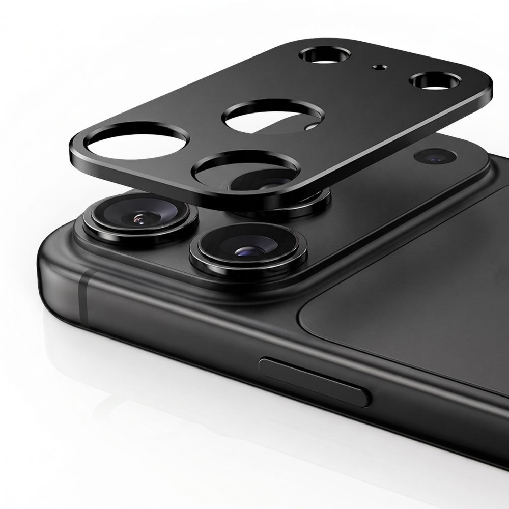 Ramka ochronna na tylną kamerę Tech-Protect Camalloy Fit+ do Apple iPhone 18 Pro, aluminium, czarna