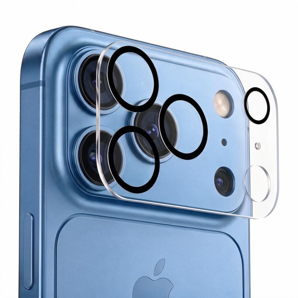 Ramka ochronna na tylną kamerę Tech-Protect Cam Fit+ do Apple iPhone 18 Pro Max, szkło hartowane, przezroczysta