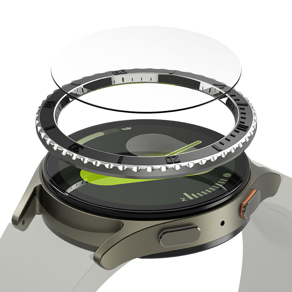 Ramka Ochronna Ringke Premium Styling dla Samsung Galaxy Watch7 44mm, Model 3, Czarna