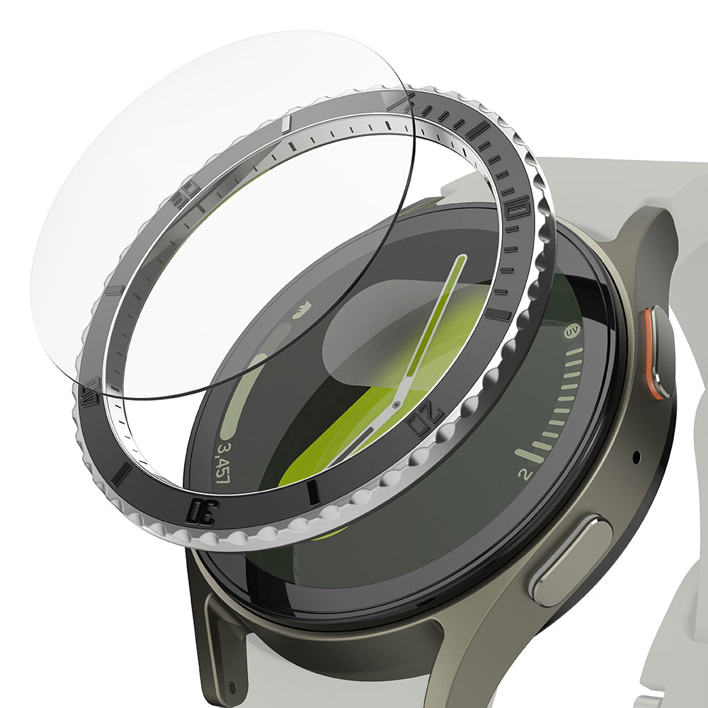 Ramka Ochronna Ringke Premium Styling dla Samsung Galaxy Watch7 44mm, Model 3, Czarna