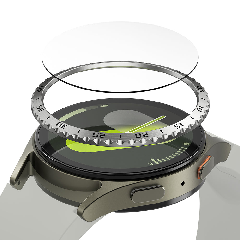 Ramka Ochronna Ringke Styling dla Samsung Galaxy Watch7 40mm, Model 5, Srebrna