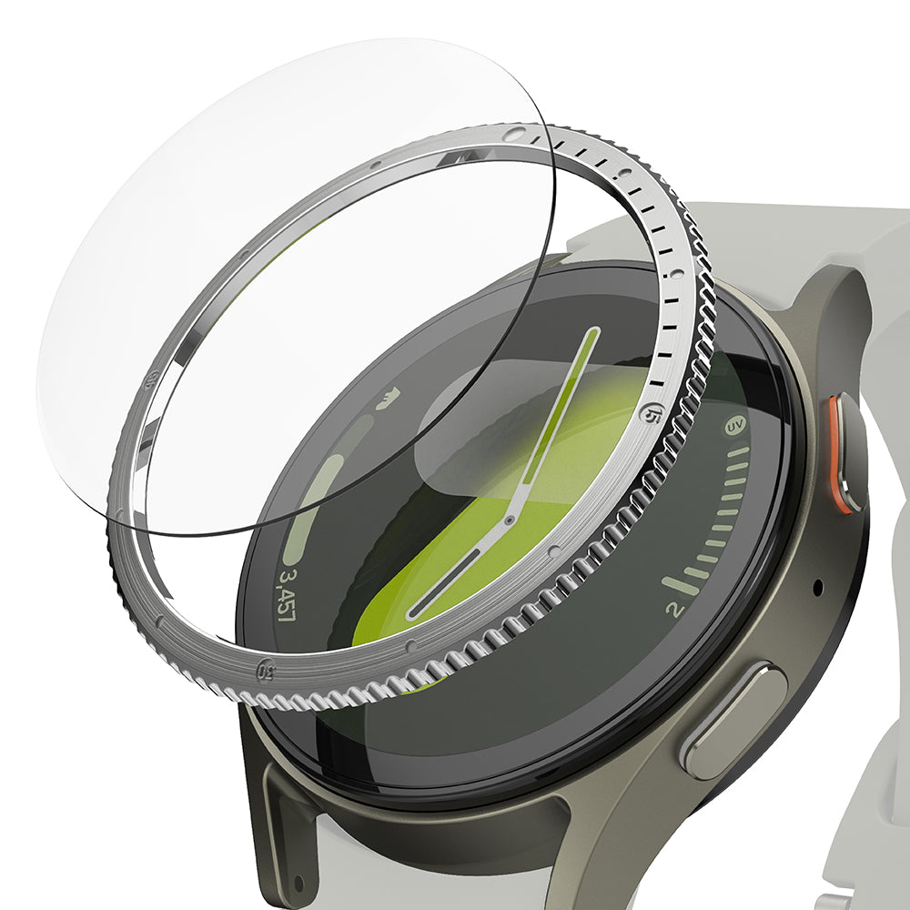 Ramka Ochronna Ringke Styling dla Samsung Galaxy Watch7 40mm, Model 7, Srebrna