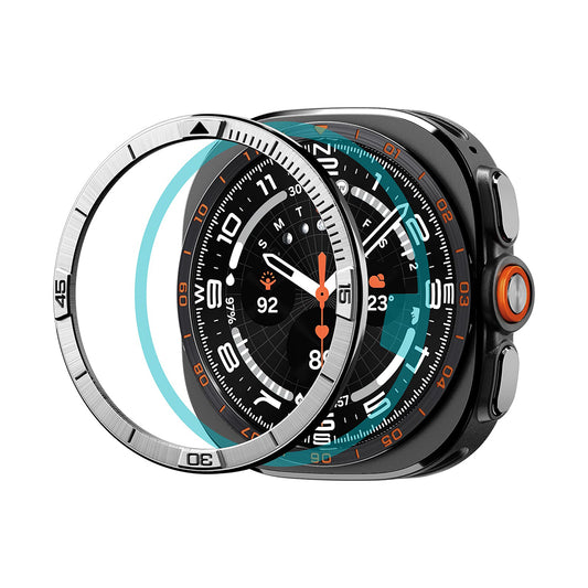 Ramka ochronna Spigen Tune Pilot do Samsung Galaxy Watch Ultra2, srebrna ACS11616