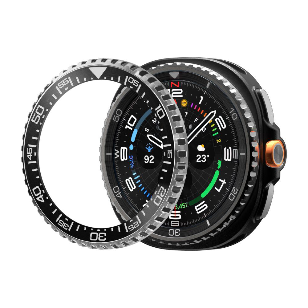 Ramka ochronna Spigen Tune Pro Diver dla Samsung Galaxy Watch8 Classic, Czarna