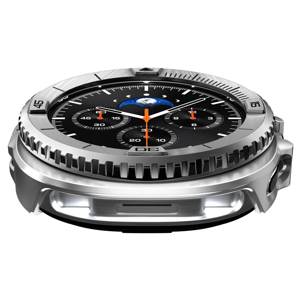 Ramka Ochronna Spigen Tune Pro Pilot dla Samsung Galaxy Watch8 Classic, Srebrna