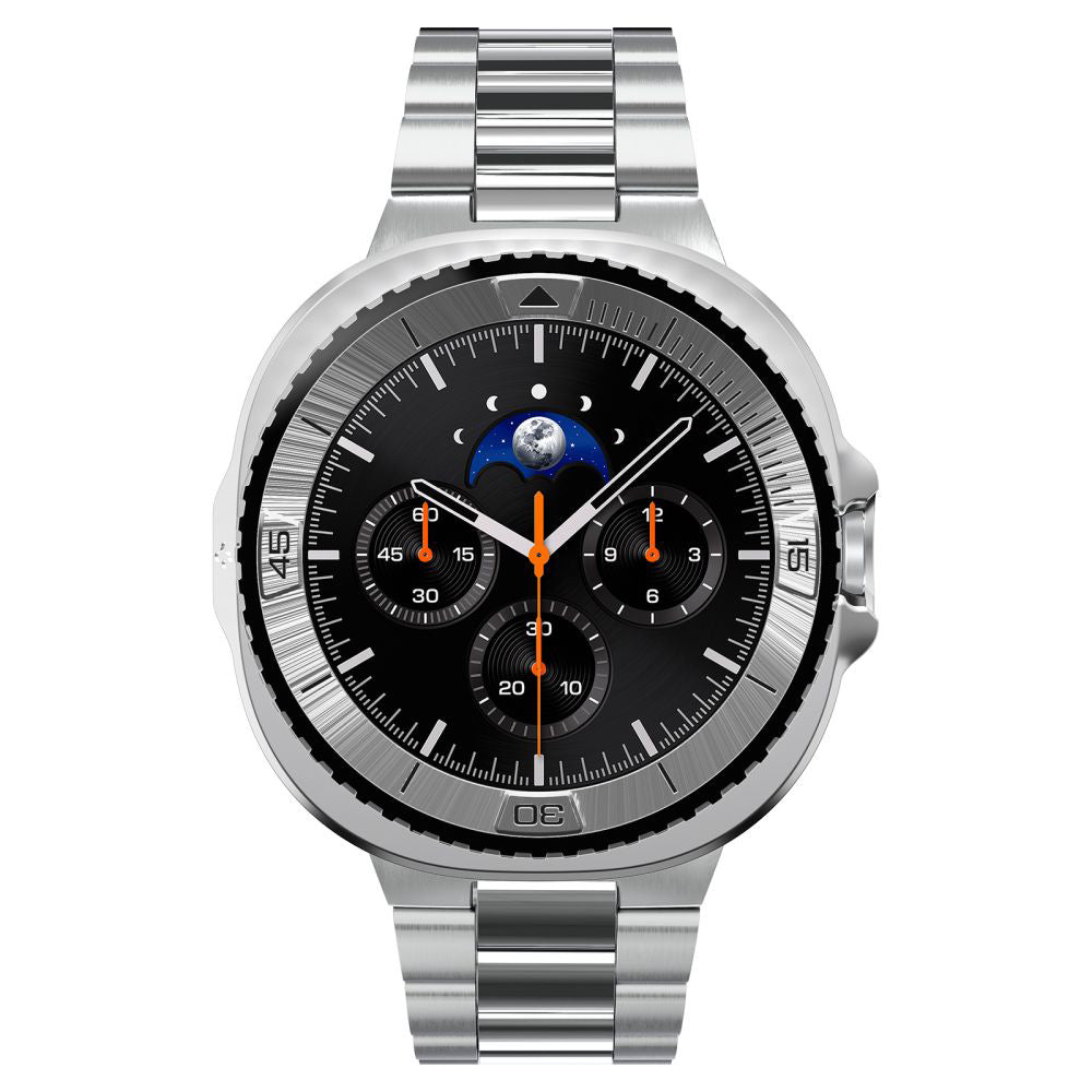 Ramka Ochronna Spigen Tune Pro Pilot dla Samsung Galaxy Watch8 Classic, Srebrna