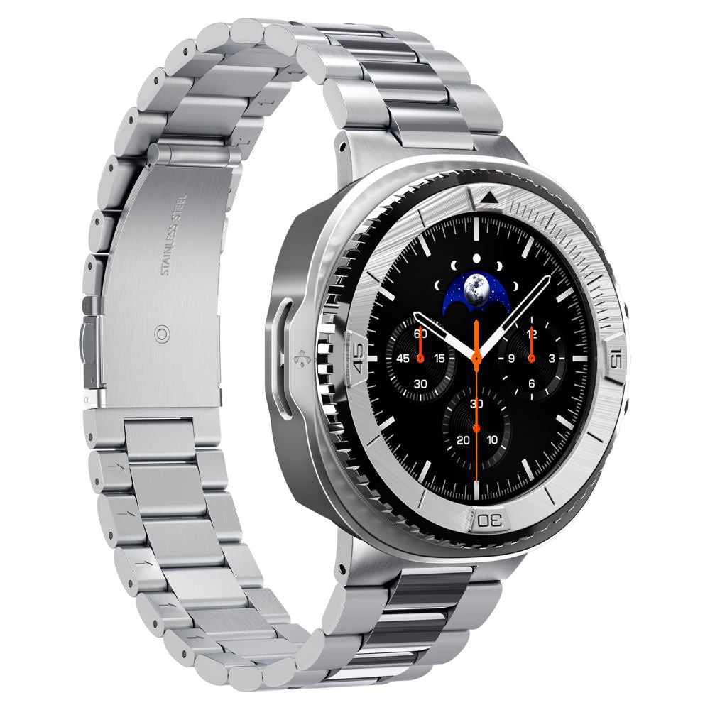 Ramka Ochronna Spigen Tune Pro Pilot dla Samsung Galaxy Watch8 Classic, Srebrna