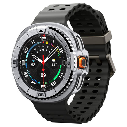 Ramka Ochronna Spigen Tune Pro Pilot dla Samsung Galaxy Watch8 Classic, Srebrna