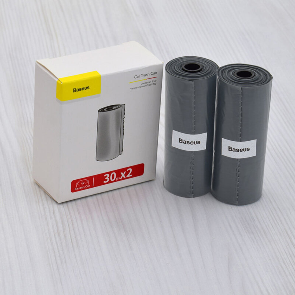 Worki na śmieci Baseus Gentleman Style do kosza samochodowego, zestaw 60 sztuk CRLJD-0G