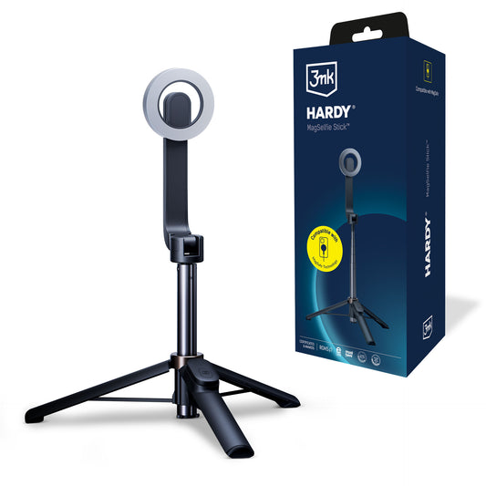 Selfie Stick Bluetooth 3MK Hardy MagSelfie, Uniwersalny, Czarny