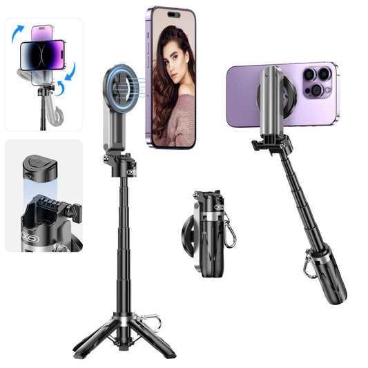Selfie Stick Bluetooth XO Design SS22, Uniwersalny, Czarny