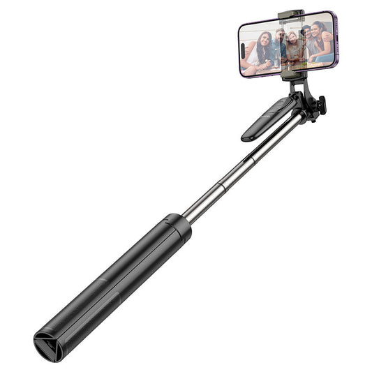 Selfie Stick Bluetooth HOCO K19 Soul Live Broadcast, uniwersalny, czarny 