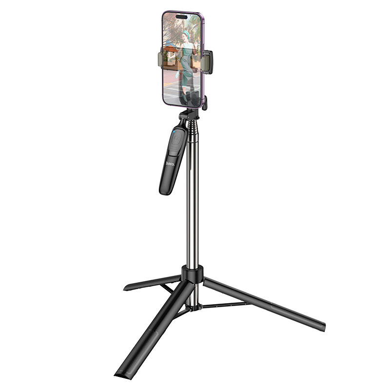 Selfie Stick Bluetooth HOCO K19 Soul Live Broadcast, uniwersalny, czarny 