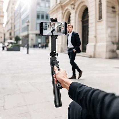 Selfie Stick Bluetooth HOCO K32 Face Tracking, 4.5 cala - 7 cali, Czarny