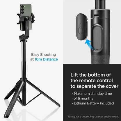 Selfie Stick Bluetooth Spigen S560W, Uniwersalny, Czarny