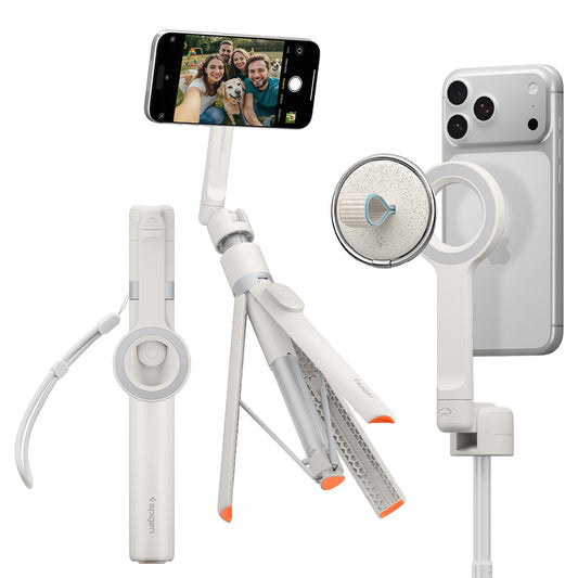 Selfie Stick Bluetooth Spigen S582W, Uniwersalny, Beżowy AMP11373