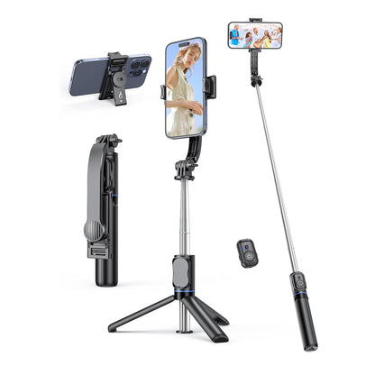 Selfie Stick Bluetooth Techsuit C01, Uniwersalny, Czarny